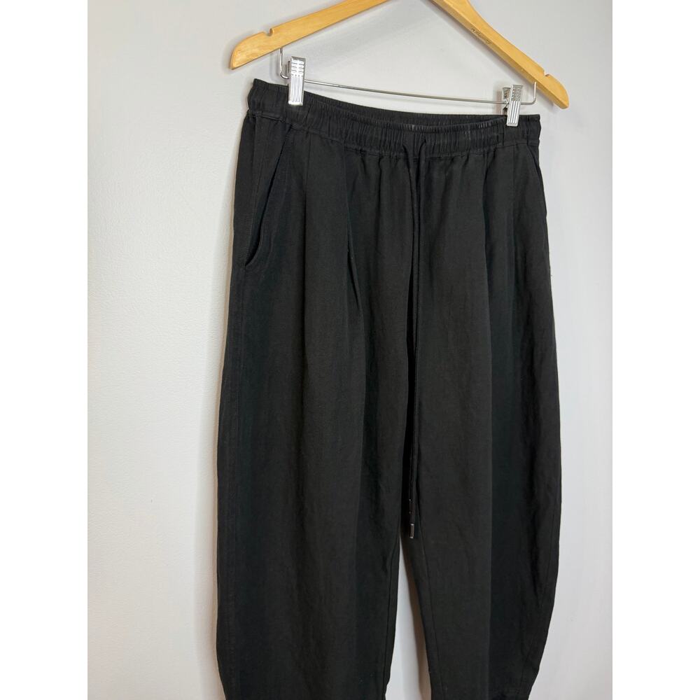 Apiece Apart Everyday Pull-On Pants Black Relax Women's M Casual Wardrobe - Picture 4 of 13